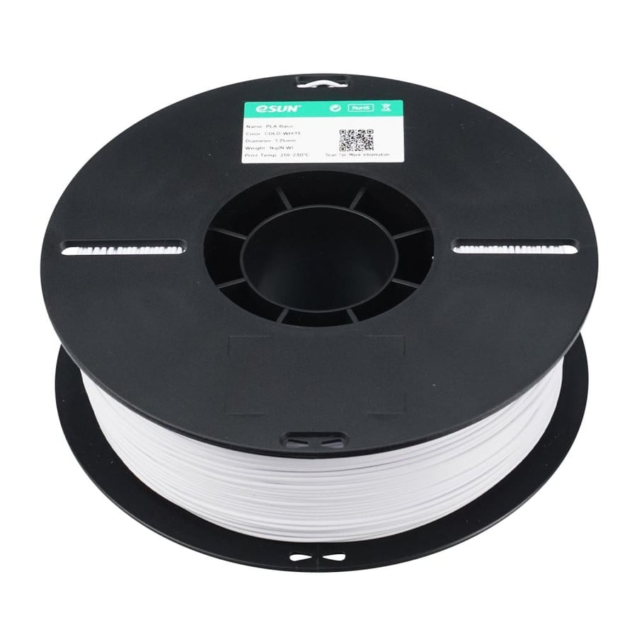 filament فلمنت eSUN PLA Basic Cold White high speed سرعة عالية