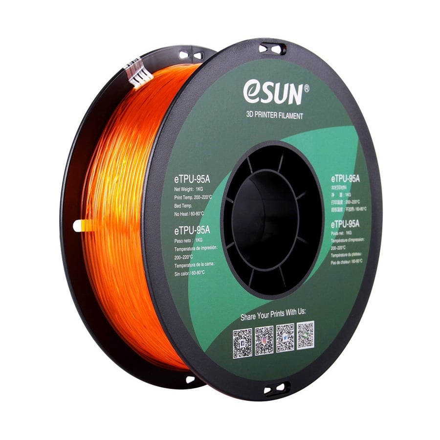 filament فلمنت eSUN TPU-95A Transparent Orange