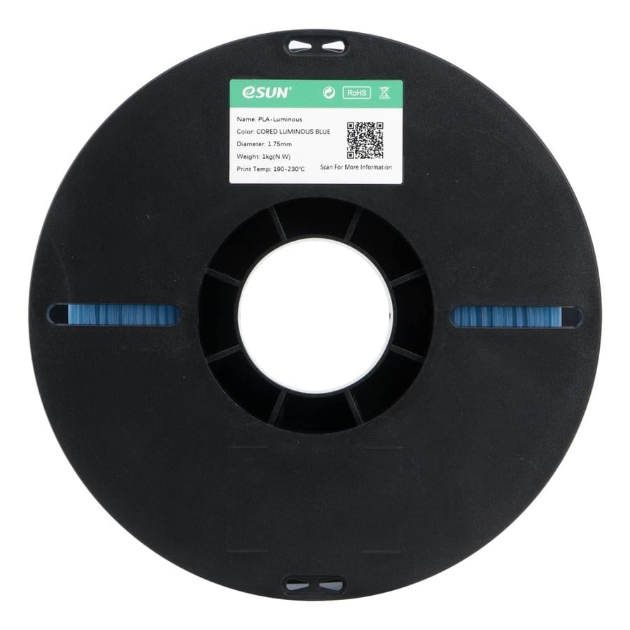 eSUN PLA-Luminous Cored (Blue) 3D Filament 1.75Ø, 1kg