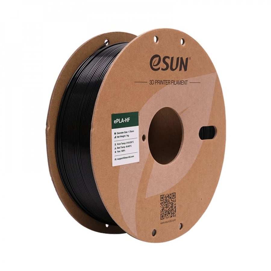 filament فلمنت eSUN PLA-HS Black high speed سرعة عالية