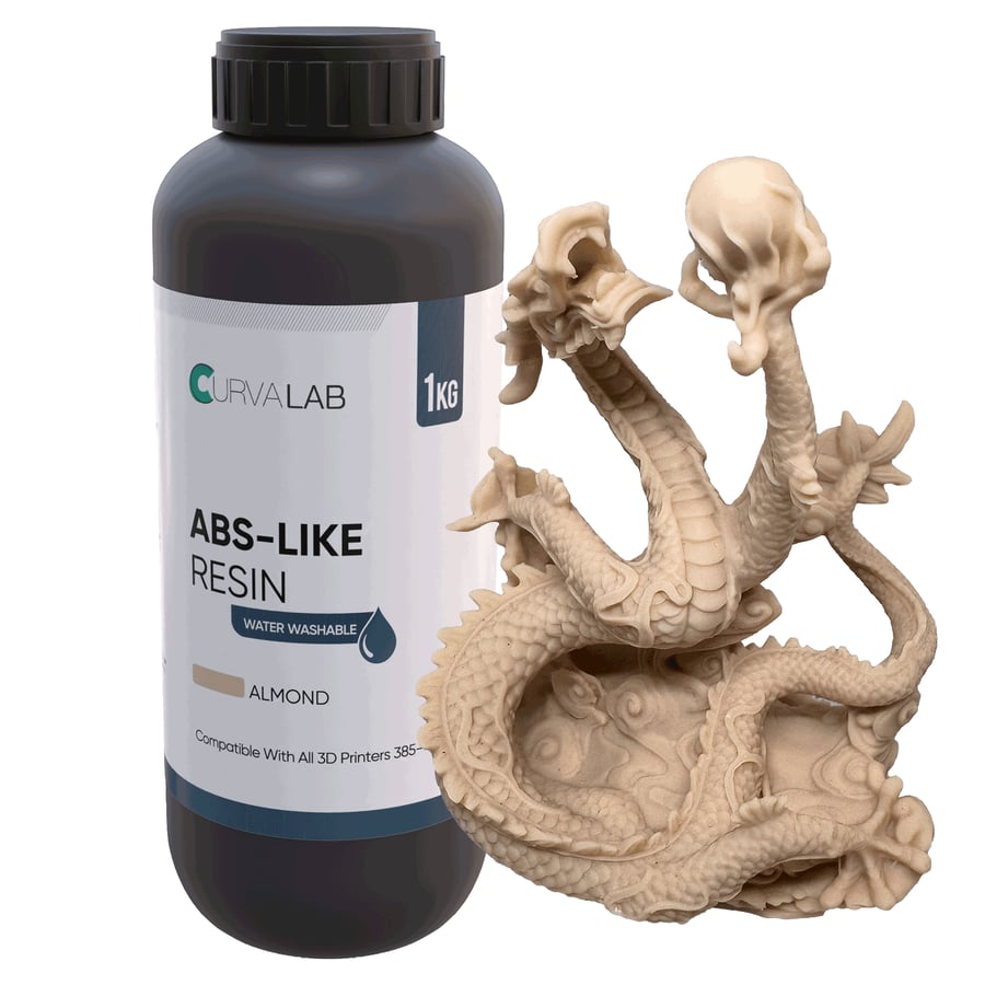 CurvaLab ABS-LIKE Water Washable Resin For LCD 3D Printers, 1kg (7 colors)