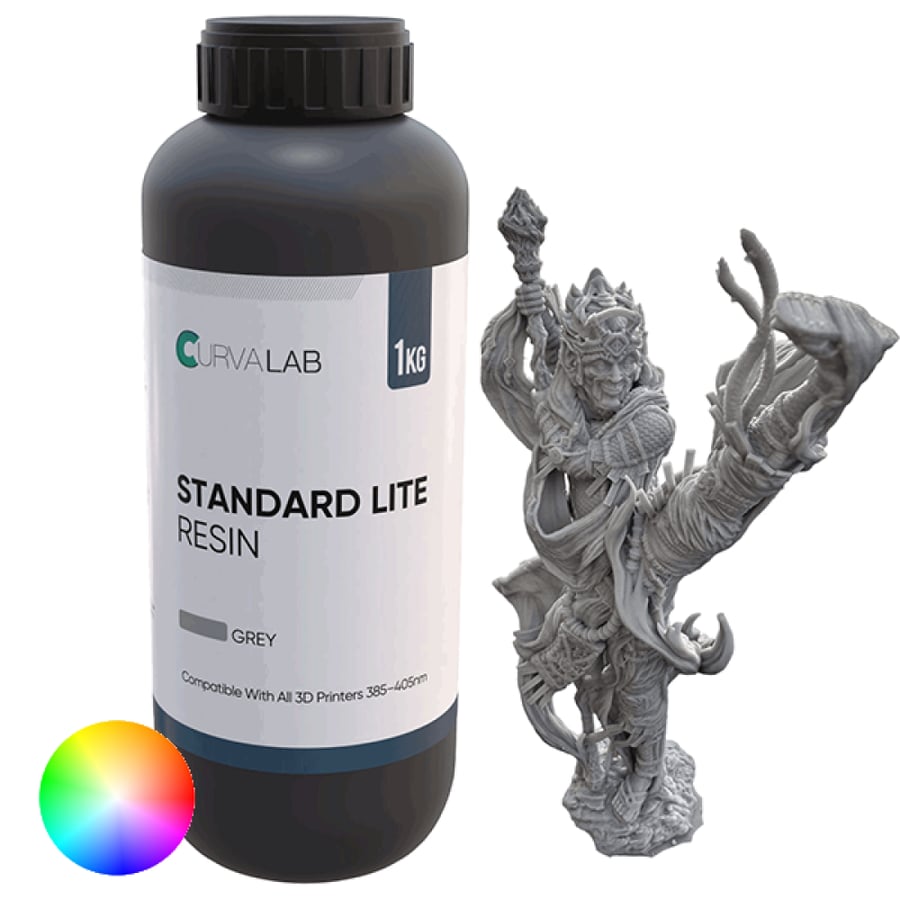 CurvaLab STANDER LITE Resin For LCD 3D Printers, 1kg (3 colors)