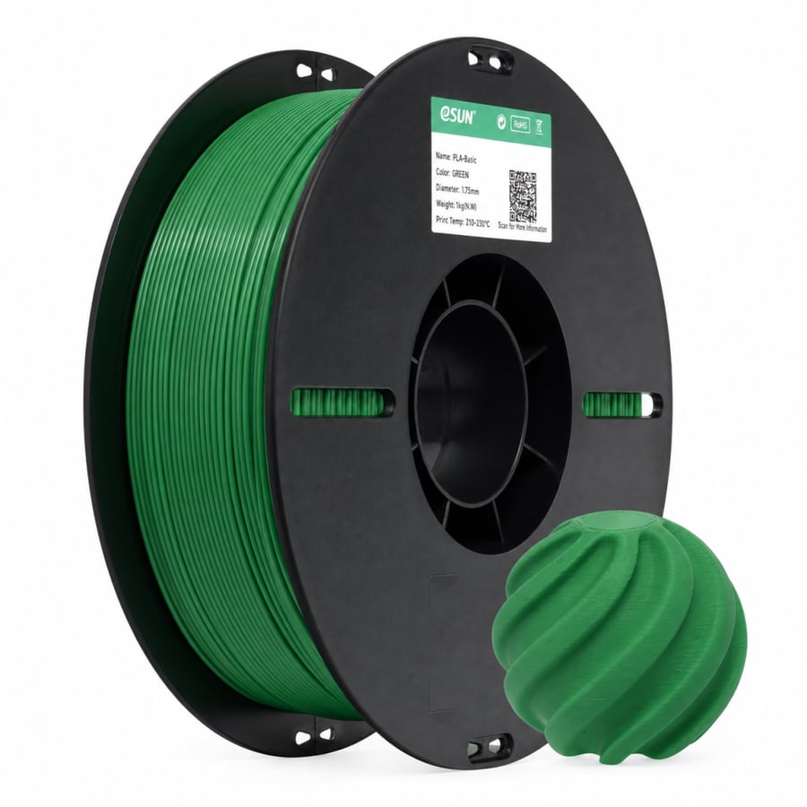 eSUN PLA Basic Green (أخضر) فلمنت 1.75 مم 1 كجم