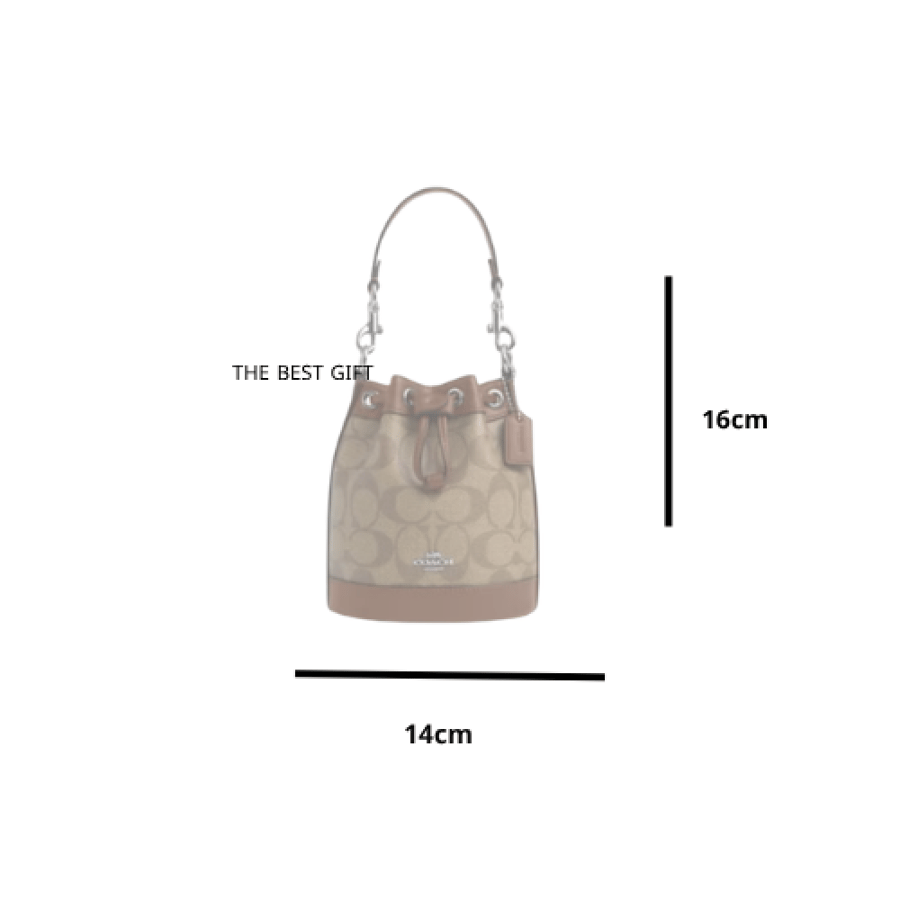Mini Bucket Bag In Signature Canvas