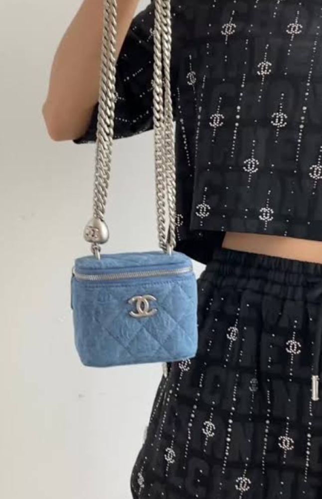 Chanel Mini Quilted Denim