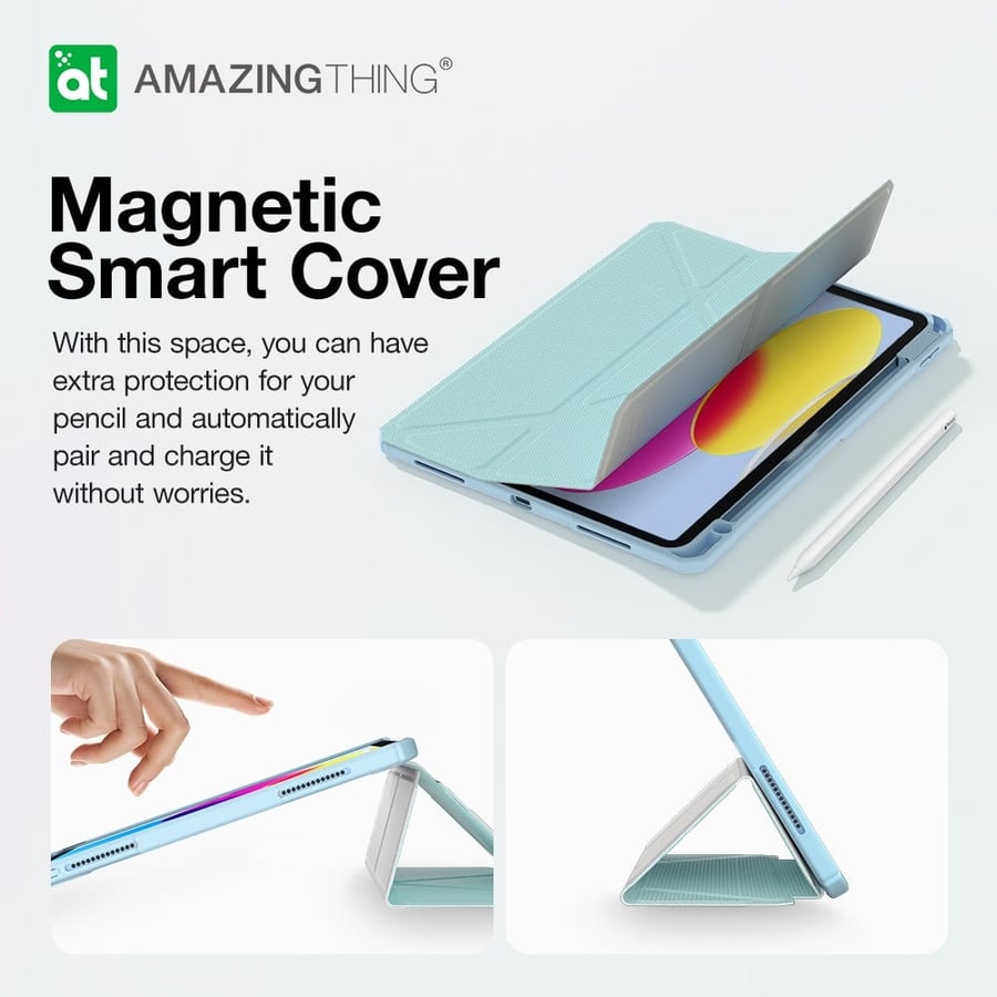 Kafar AmazingThing Titan Pro foldable case for iPad 10th generation - blue