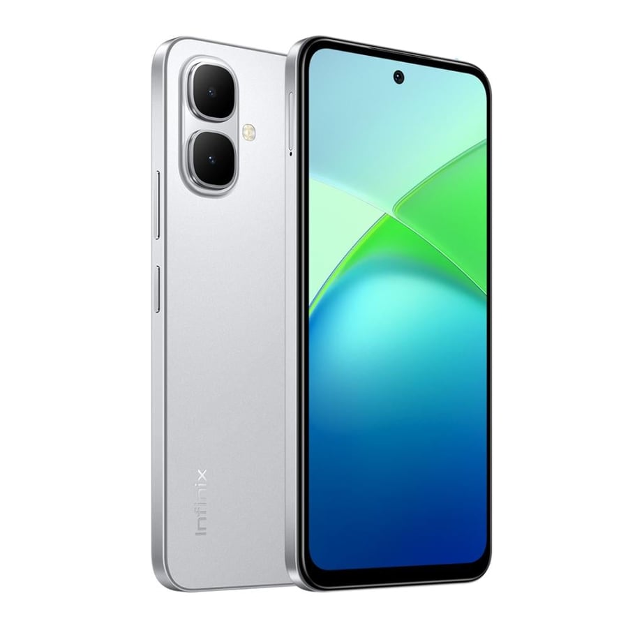 انفنكس سمارت 10 ذاكرة 64/6GB (رام موسعة 3+3) لون فضي