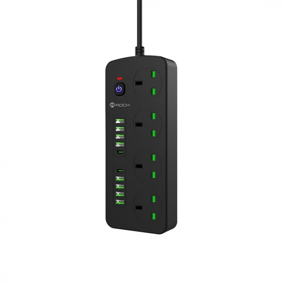 3-meter jumbo extension with 8 USB ports, 2 PD ports, 4 outlets