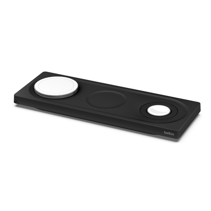 Wireless charging base Pro 3 in 1 with MagSafe and Apple Watch charger - Black from Belkin