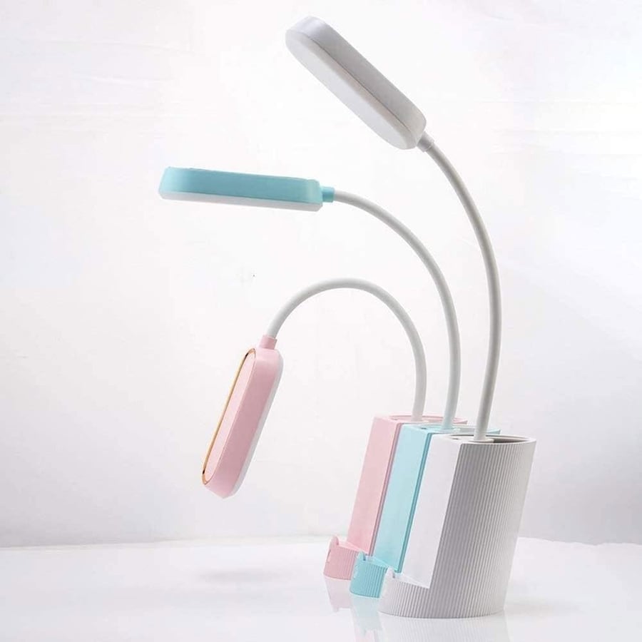 مصباح مكتب ذكي BellaAlong مصباح قابل للانحناء والتعتيم مع منفذ شحن USB