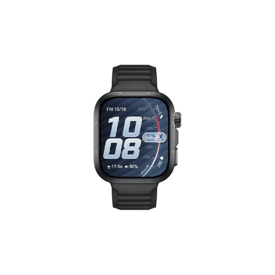 هواوي - ساعة ذكية بشاشة أموليد وقياس صحي متقدم Watch Fit 5 Pro لون أسود