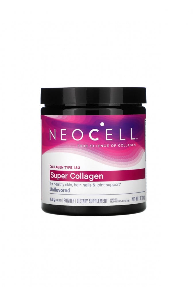 كولاجين فائق Super Collagen، خالٍ من النكهات، 7 بودرة الكولاجين 200g