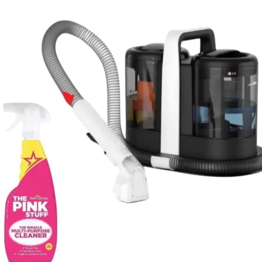 مكنسه الكنب والسجاد من DLC مع بخاخ PINK STAF