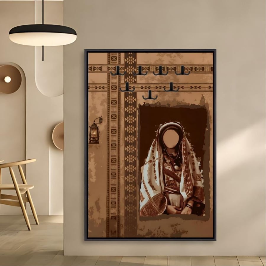 لوحة علاقات عبايات كانفس السدو التراثي الأصيل