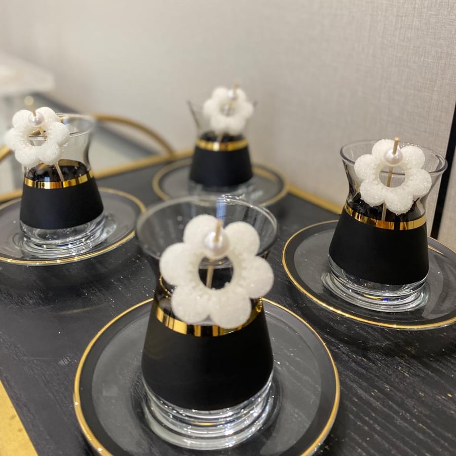 Sugar shaped like a flower, 10 pieces