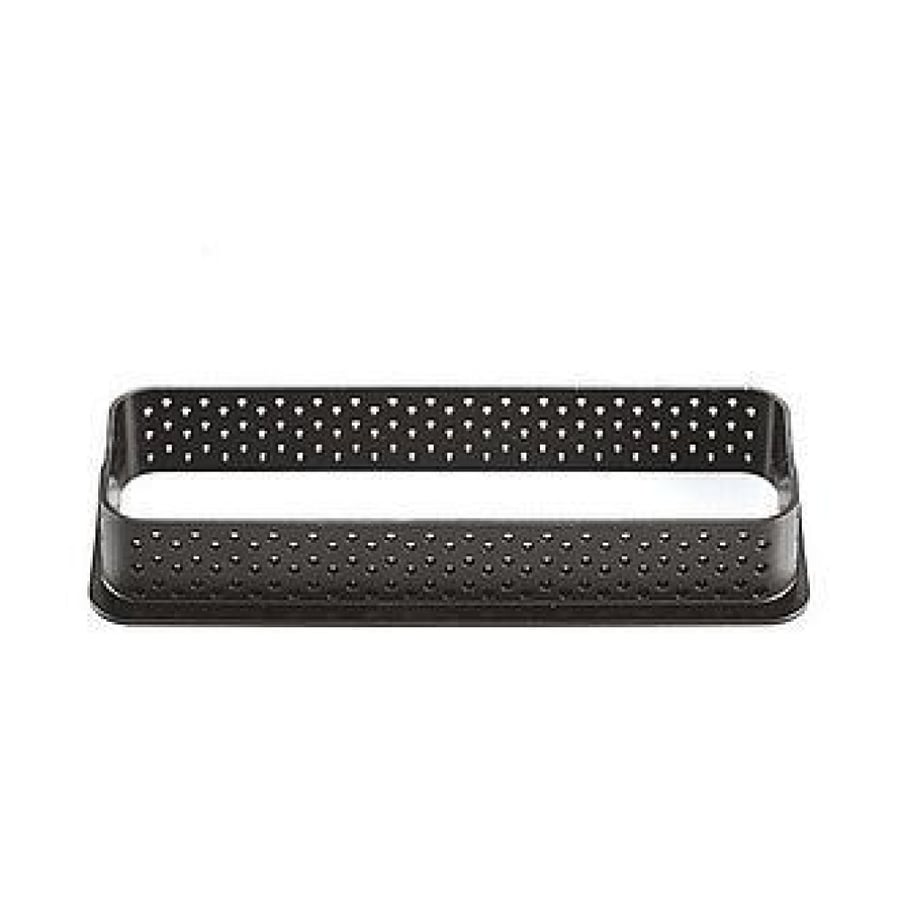 Black thermal tart pan, 10*5.5 cm, rectangular