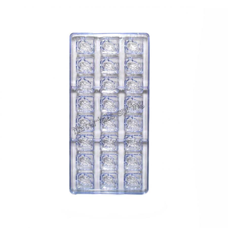 Acrylic square molds in the shape of a leaf - 220724 - 22530