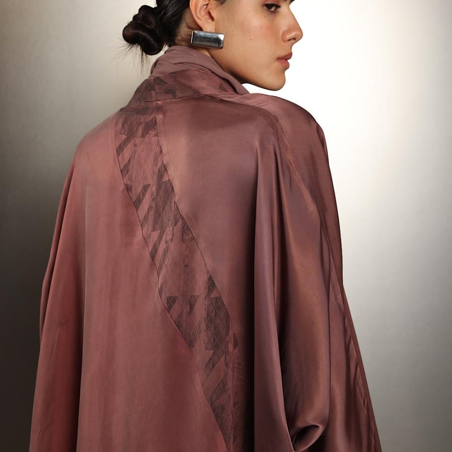 Dusty Pink Half Bisht