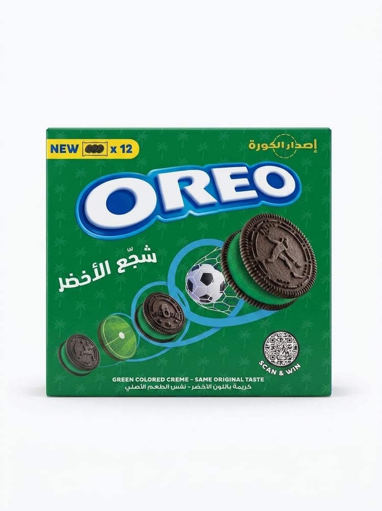 اوريو علبة بحشوة كريمة خضراء 12x حبة
