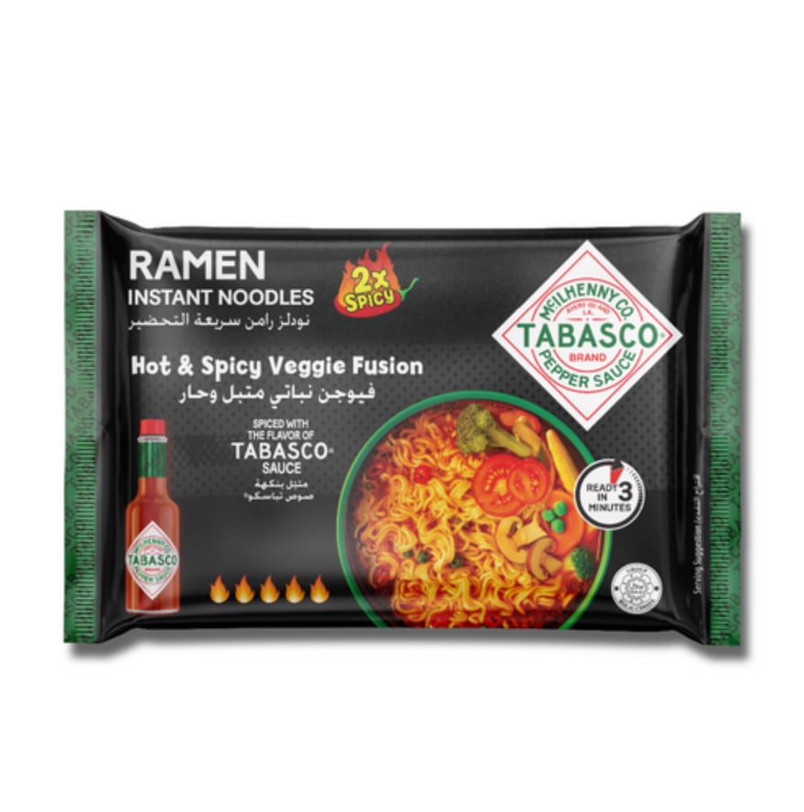 تباسكو رامين نودل سريعة التحضير فيوجن نباتي متبل حرارة 2x