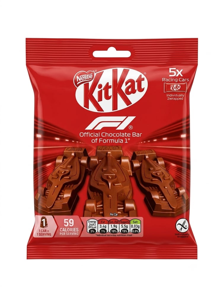 كيت كات فورميلا على شكل سيارات F1