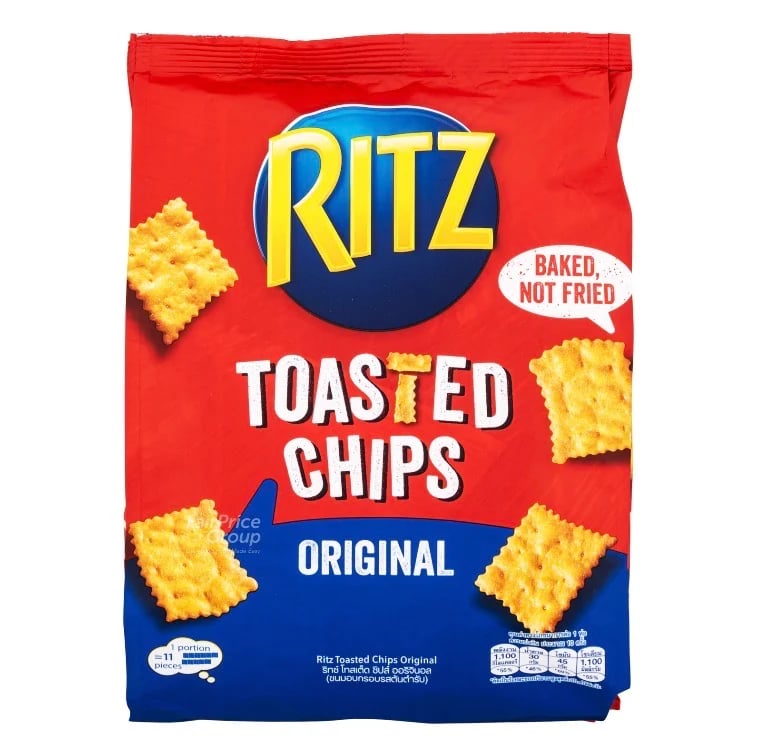 Nabisco Ritz American chips roasted original 40% less fat 229g