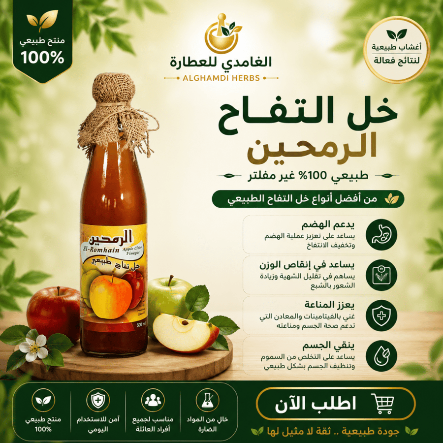 خل التفاح الطبيعي