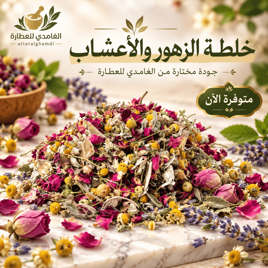 شاي زهورات أعشاب مشكلة