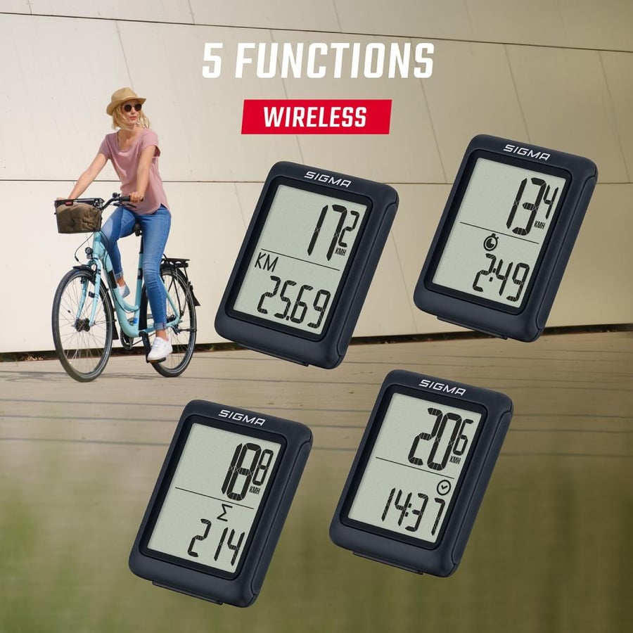 عداد دراجة لاسلكي سيغما سبورت BC 5.0 WL ATS SIGMA BC 5.0 WL ATS - CYCLING COMPUTER WIRELESS