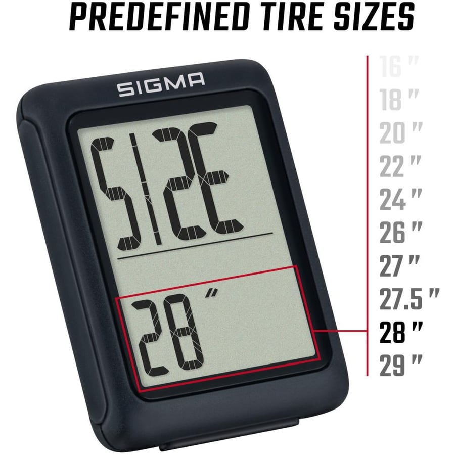 عداد دراجة لاسلكي سيغما سبورت BC 5.0 WL ATS SIGMA BC 5.0 WL ATS - CYCLING COMPUTER WIRELESS