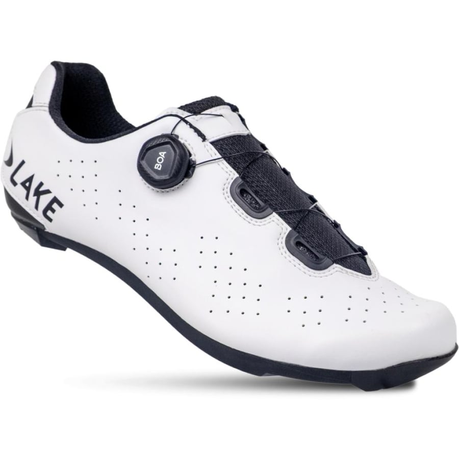 شوز LAKE CX178 ROAD SHOE, WHITE/BLACK,