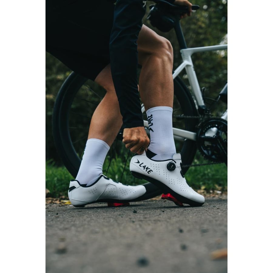 شوز LAKE CX178 ROAD SHOE, WHITE/BLACK,