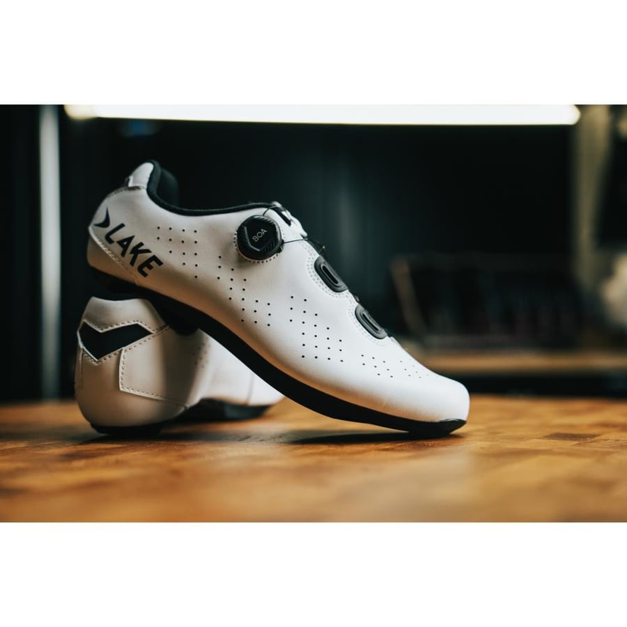 شوز LAKE CX178 ROAD SHOE, WHITE/BLACK,