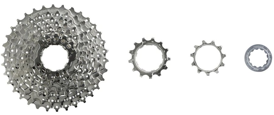 كاسيت سي اس اتش جي 9 سرعات 11-36 سن من شيمانو SHIMANO CASSETTE CS-HG400 9 SPEED 11-36 TEETH