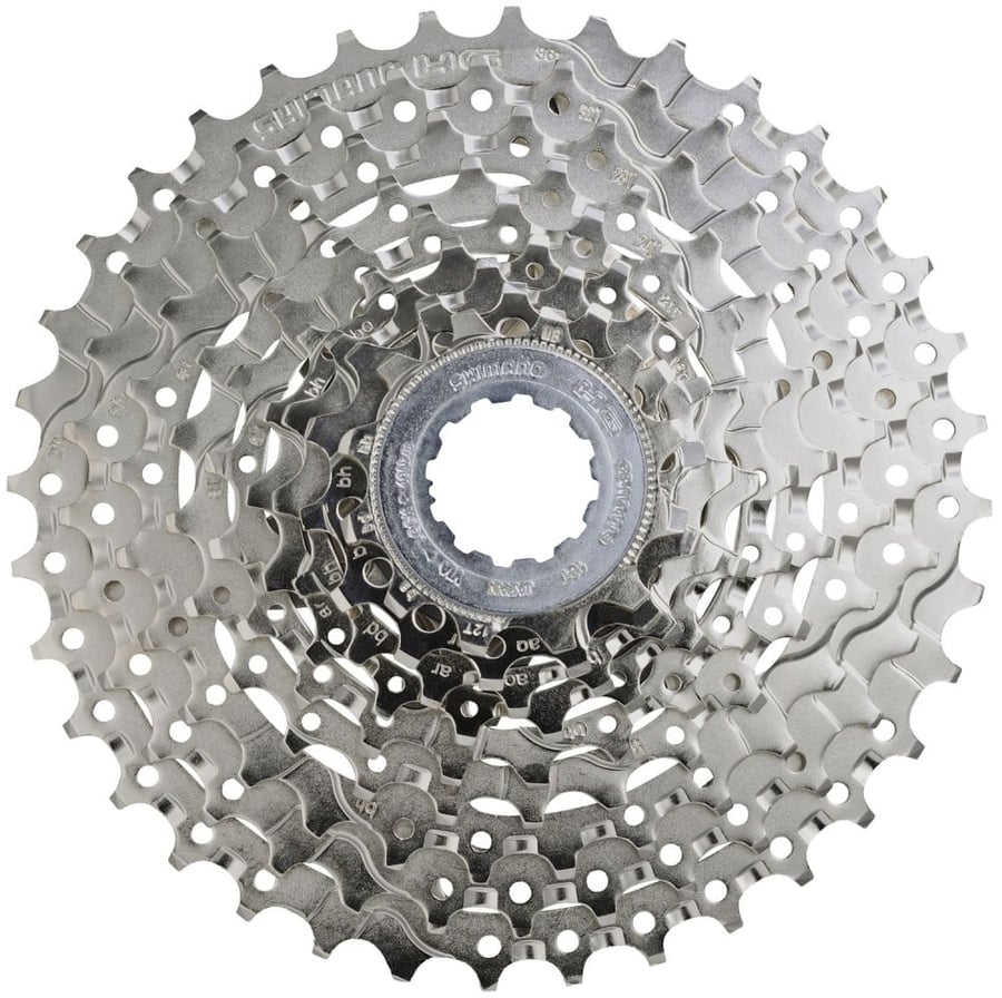 كاسيت سي اس اتش جي 9 سرعات 11-36 سن من شيمانو SHIMANO CASSETTE CS-HG400 9 SPEED 11-36 TEETH