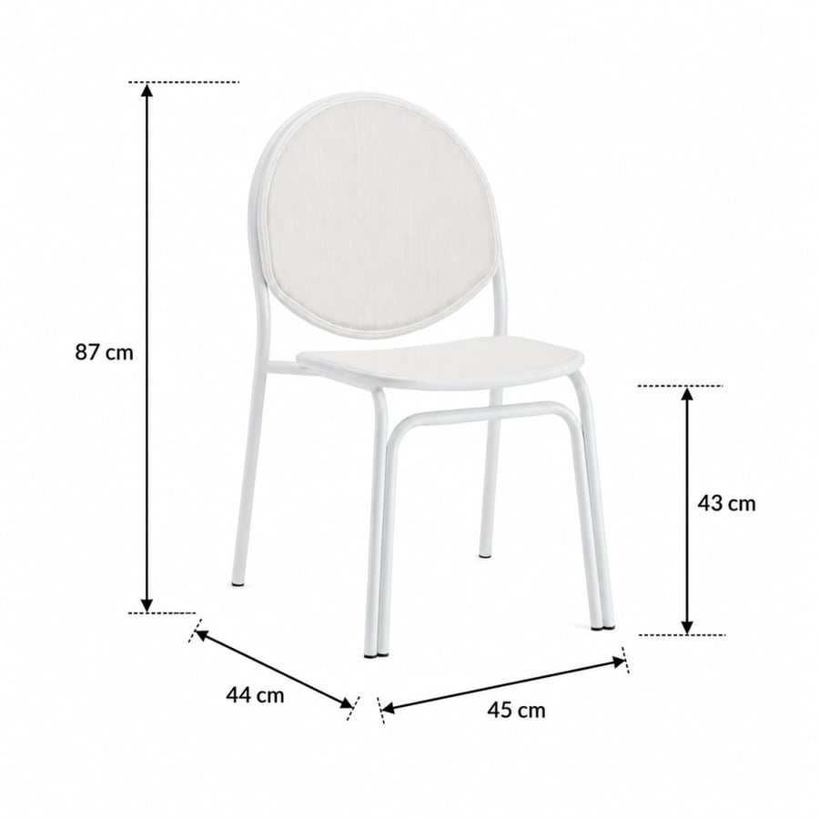 white seating chair