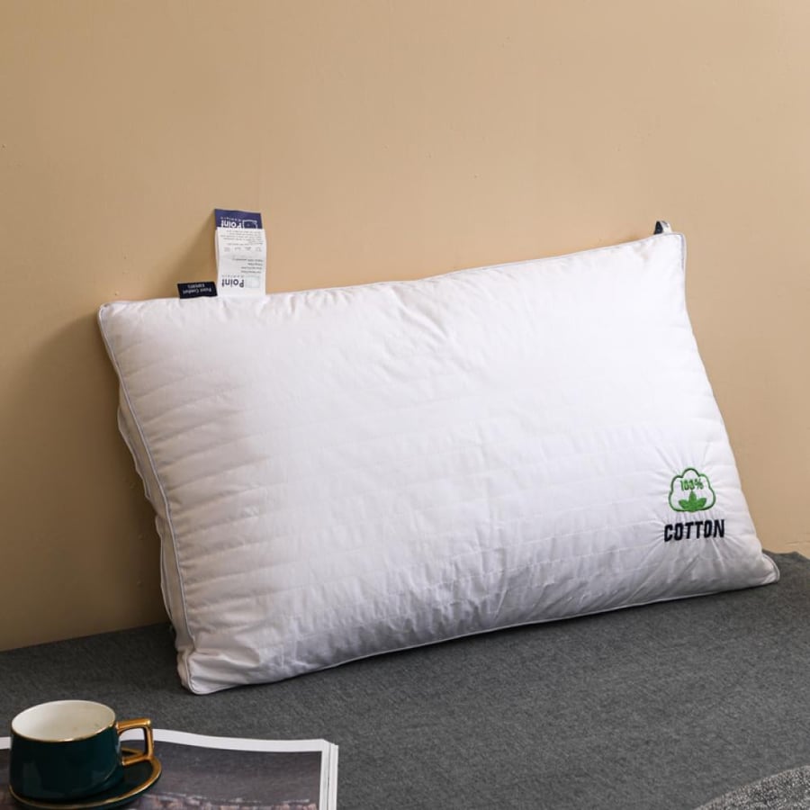 مخدة فندقية فاخرة من المقاش القطن الطبيعي 100% وزن 2000 غرام cotton