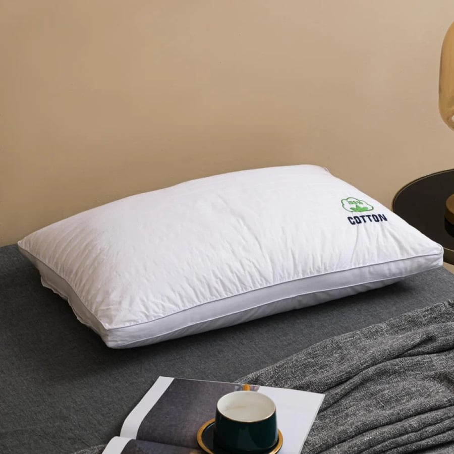 مخدة فندقية فاخرة من المقاش القطن الطبيعي 100% وزن 2000 غرام cotton