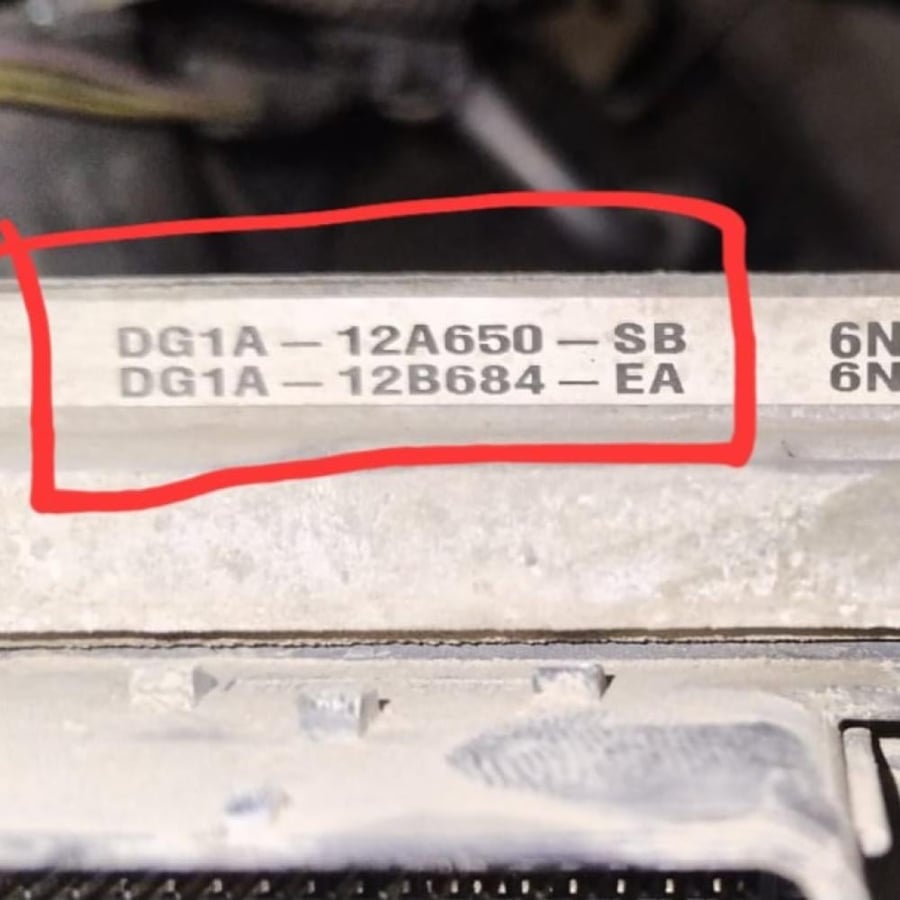 كمبيوتر مكينة فورد تورس 2014 2015 بصمة DG1A12A650SB
