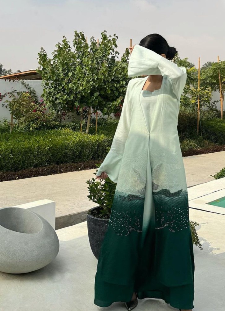 Two pieces turquoise Jalabiya