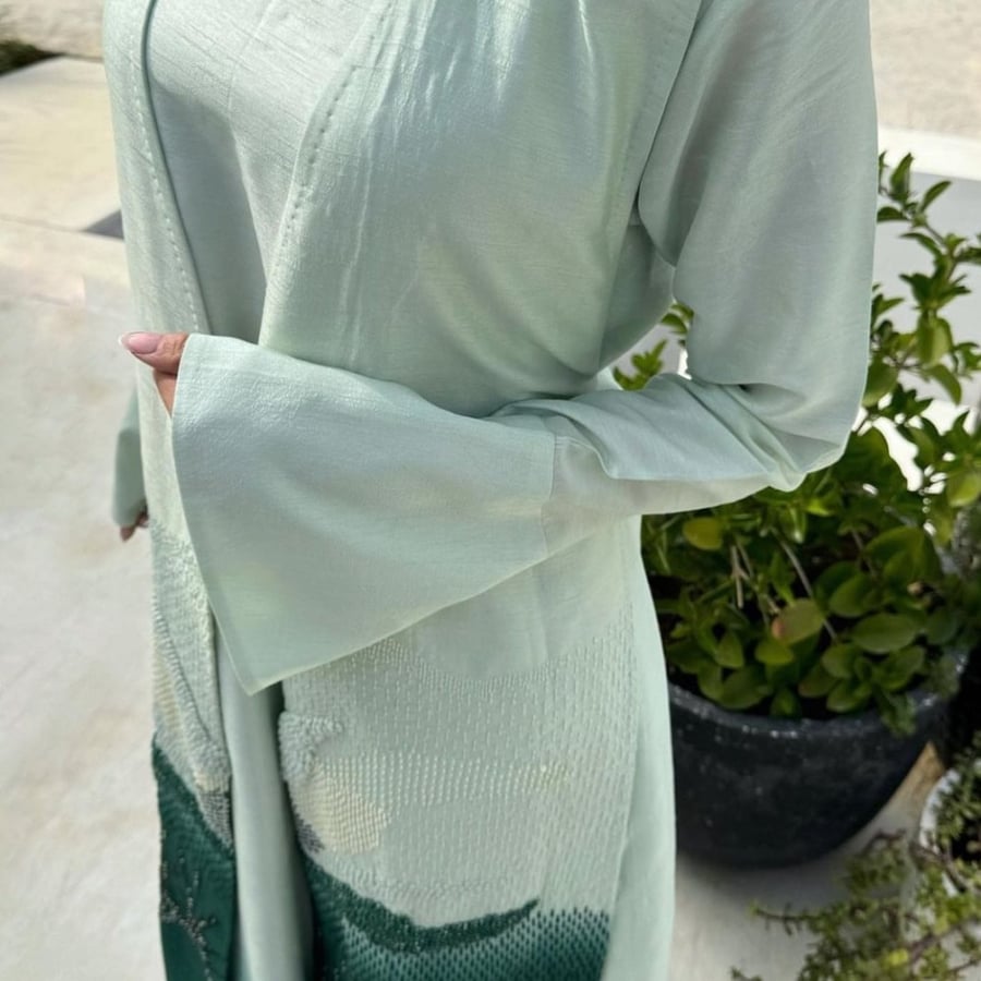 Two pieces turquoise Jalabiya