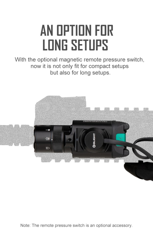 Olight Baldr Pro R flashlight with laser