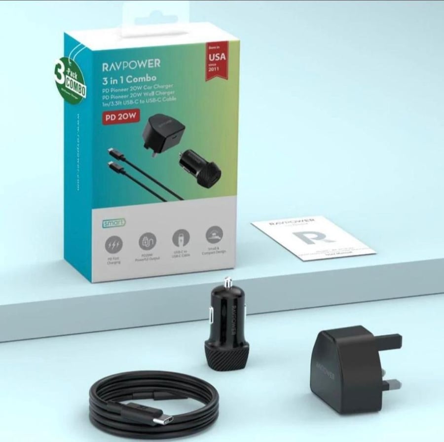 RAVPOWER - بكج 3in1