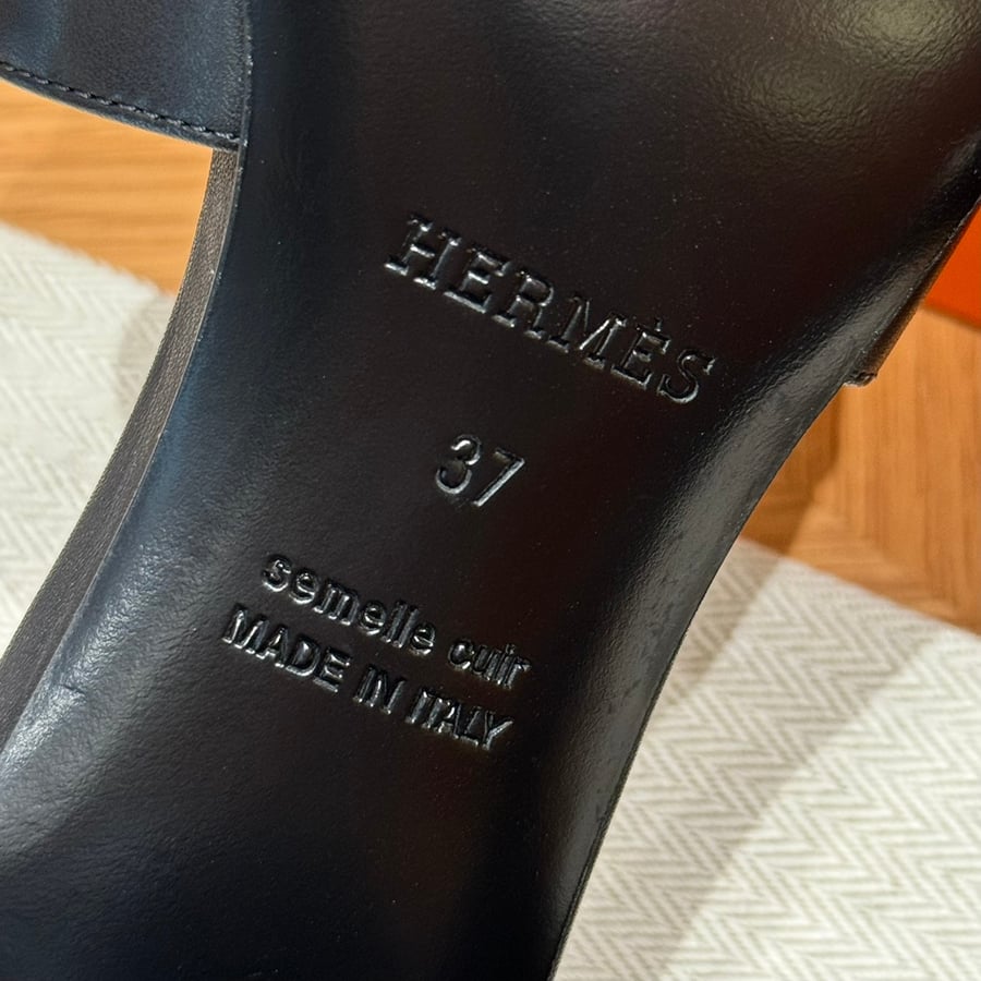 صندل جيجي كيلي بكعب عال هاند ميد Hermes 187 Gigi kelly SANDAL