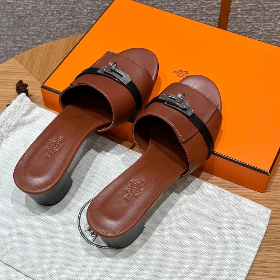صندل جيجي كيلي بكعب عال هاند ميد Hermes 187 Gigi kelly SANDAL