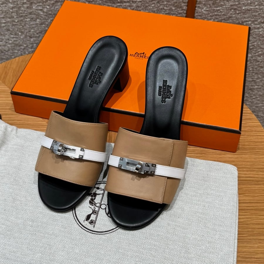 صندل جيجي كيلي بكعب عال هاند ميد Hermes 187 Gigi kelly SANDAL