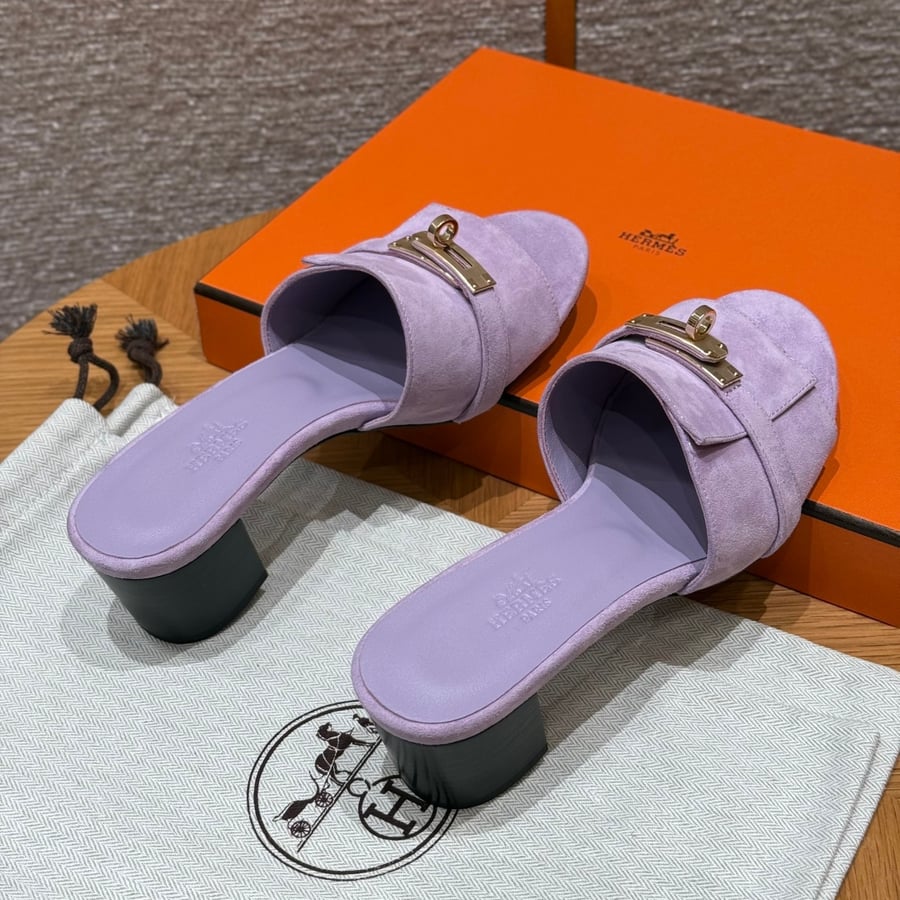 صندل جيجي كيلي بكعب عال هاند ميد Hermes 187 Gigi kelly SANDAL