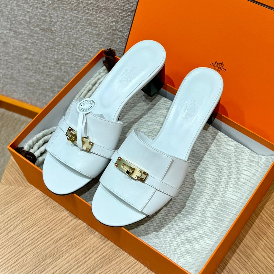 صندل جيجي كيلي بكعب عال هاند ميد Hermes 187 Gigi kelly SANDAL