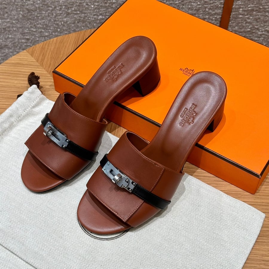 صندل جيجي كيلي بكعب عال هاند ميد Hermes 187 Gigi kelly SANDAL