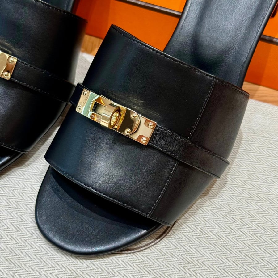 صندل جيجي كيلي بكعب عال هاند ميد Hermes 187 Gigi kelly SANDAL